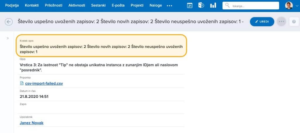 Uspešno-neuspešno-uvoženi-podatki Uspešno in neuspešno uvoženi podatki
