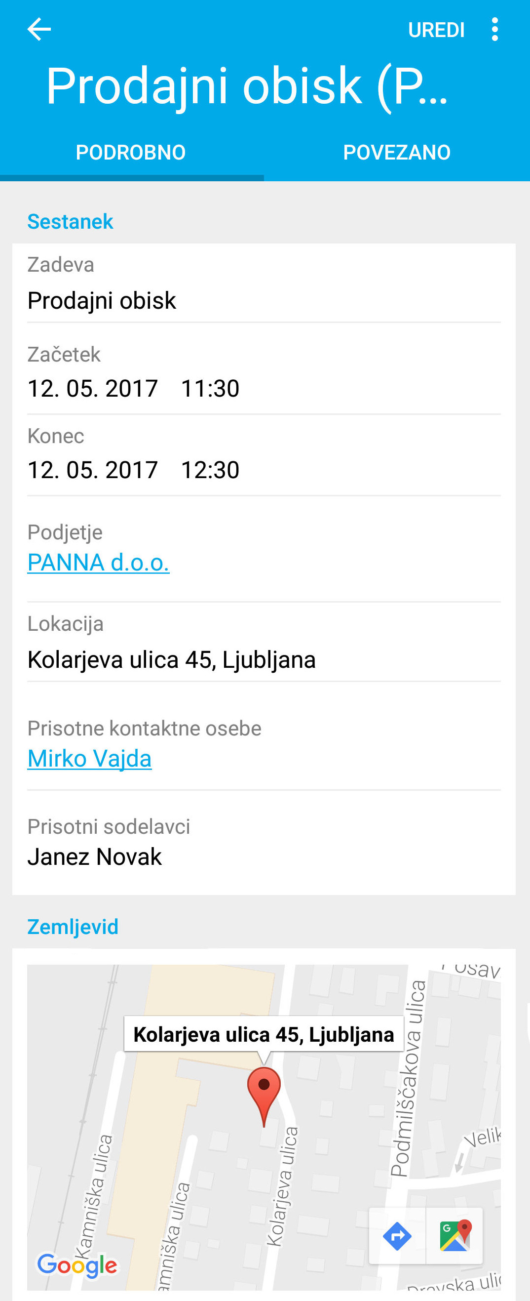 google navigacija v intrixu