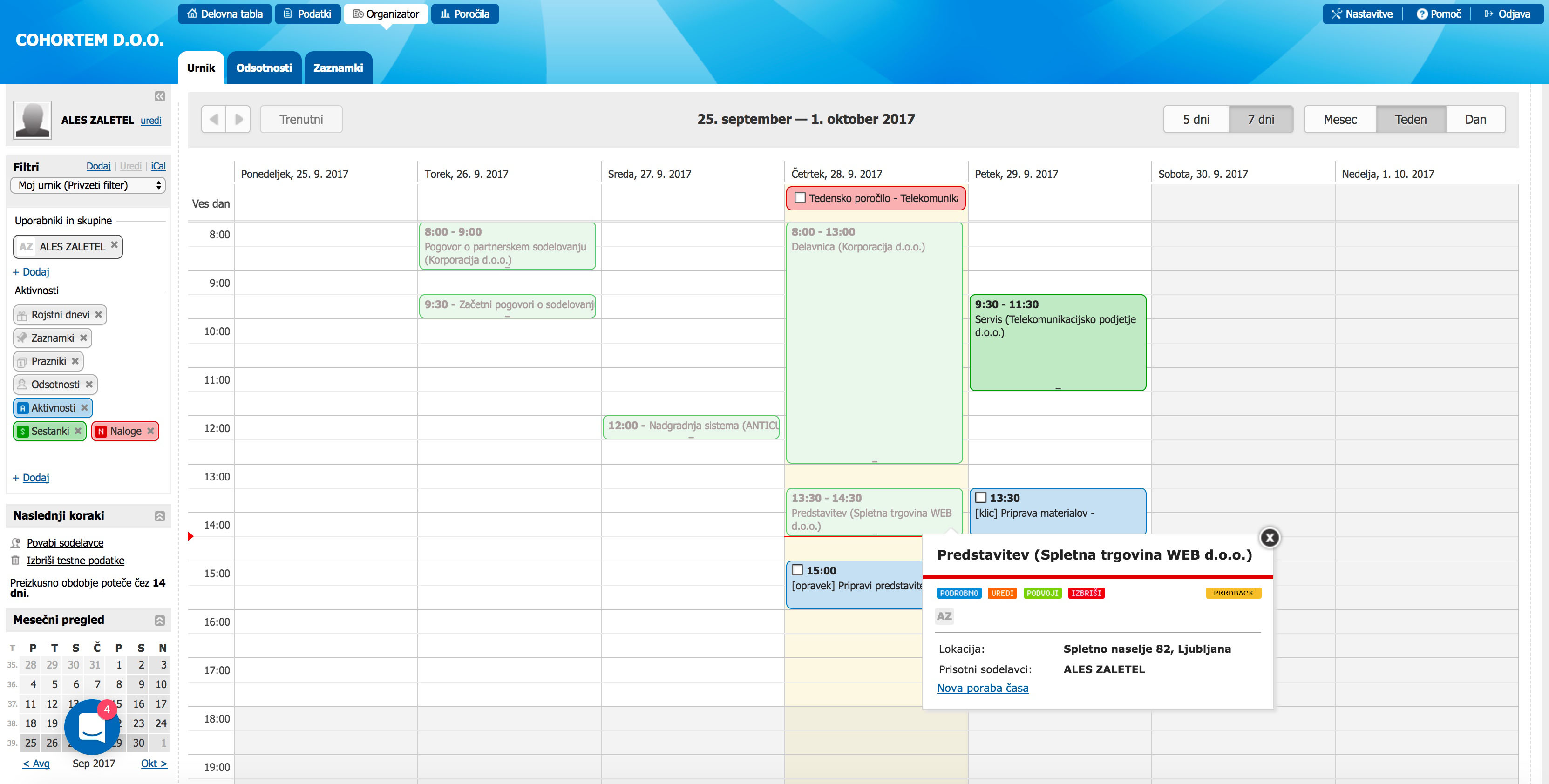 intrix za zbiranje povratnih informacij strank