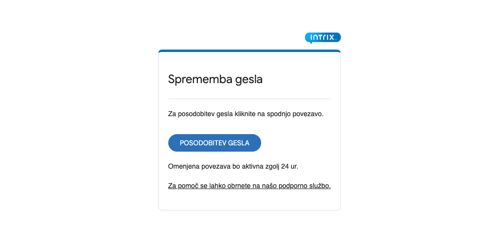 posodobitev intrix gesla