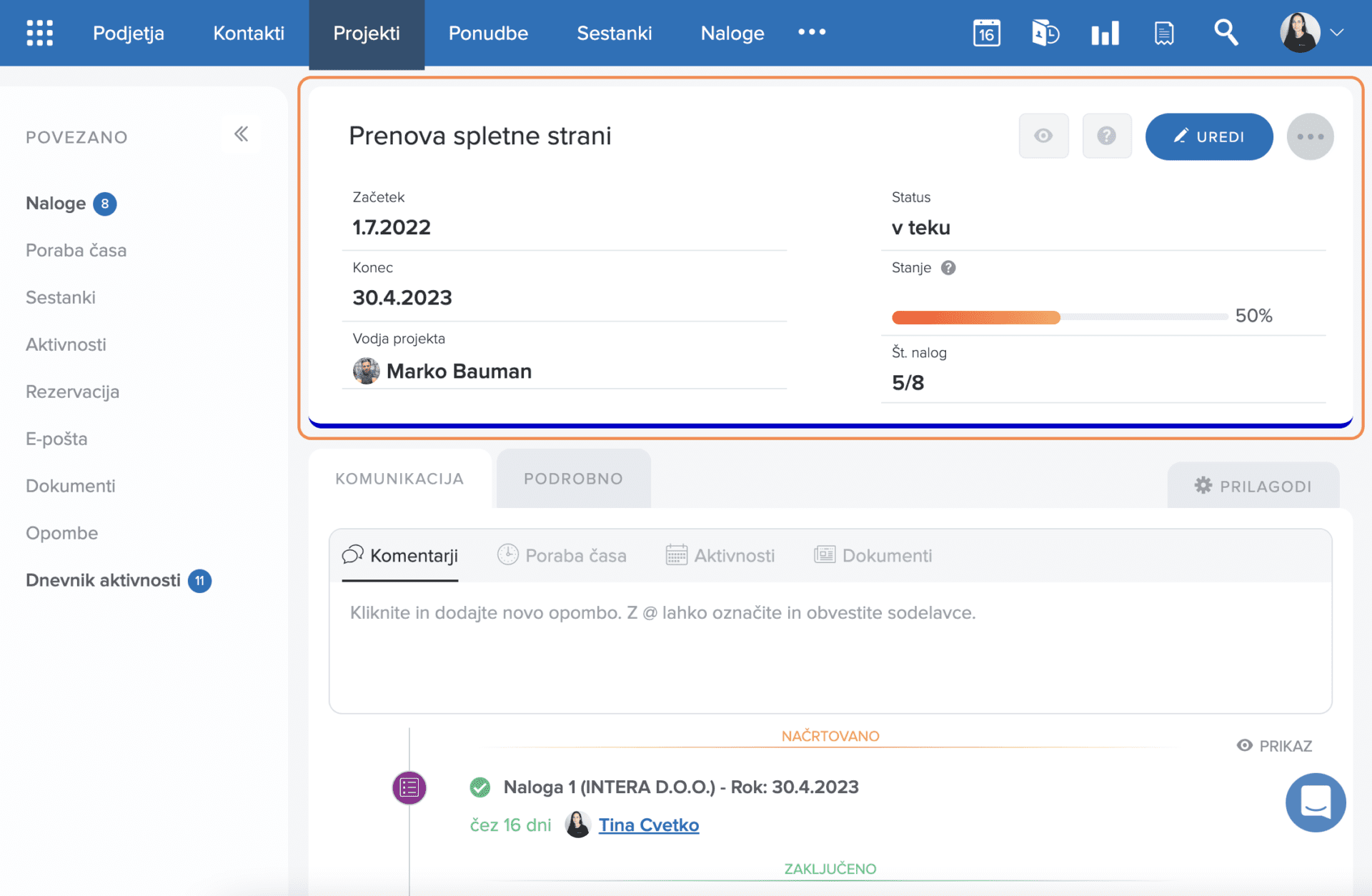 vizitka intrix zapis
