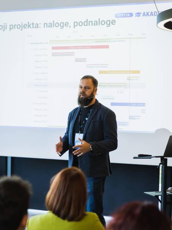Denis Glogovcan med predavanjem na Intrix akademiji 2023