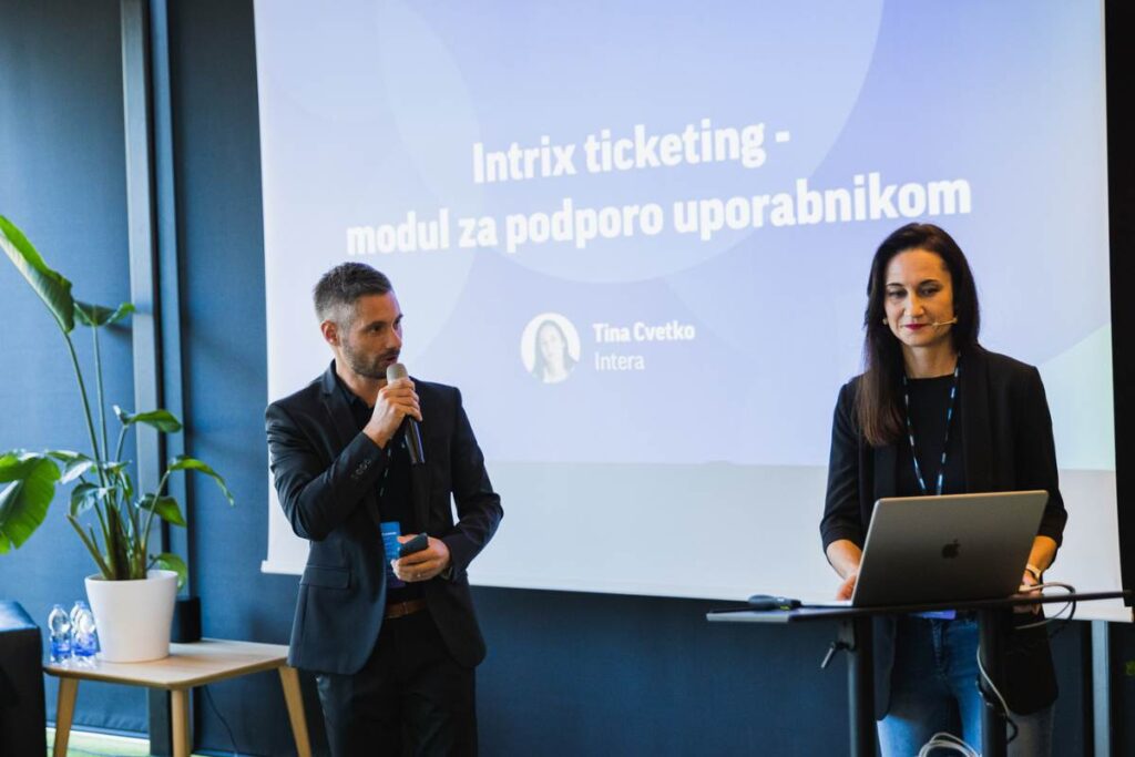 Uros Zohar in Tina Cvetko na Intrix akademiji 2023