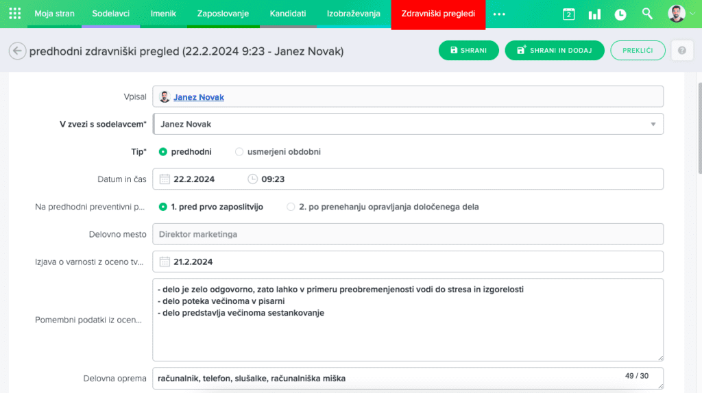 urejanje-zdravniški-pregled