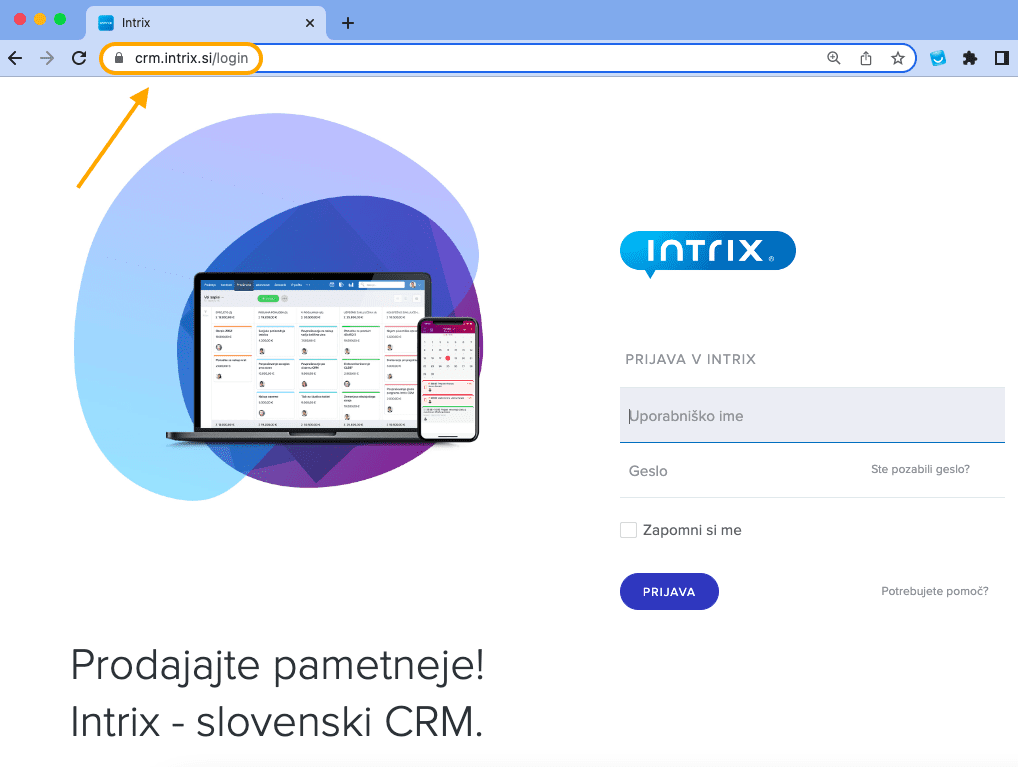URL mobilne aplikacije