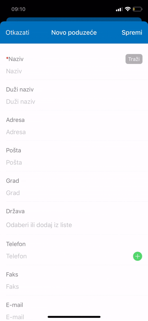 unos baza klijenata unos baza klijenata