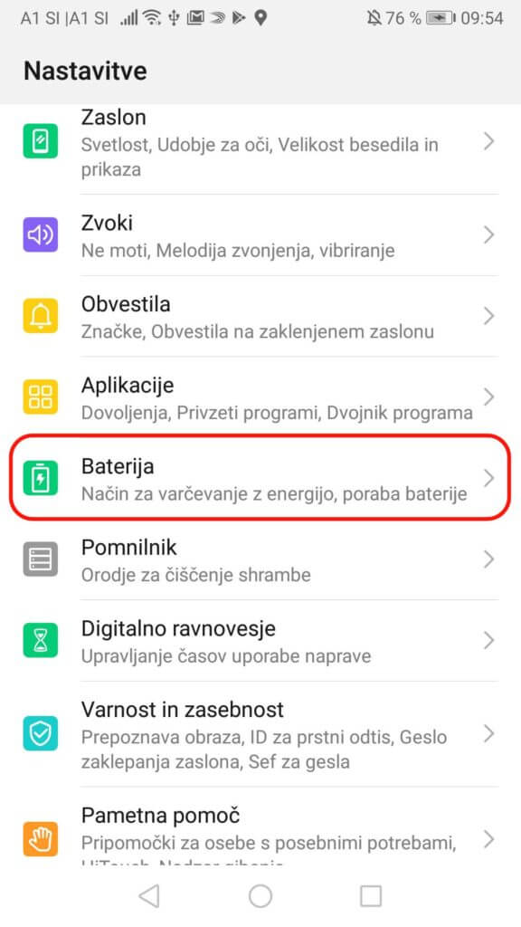 settings-baterija