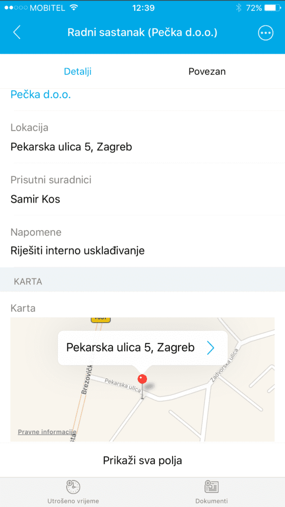 crm aplikacija sa google integraciju
