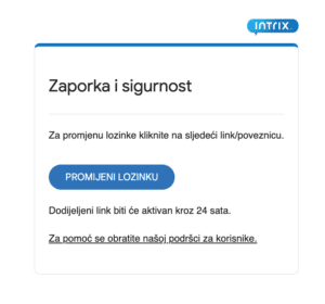 nova lozinka - poveznica