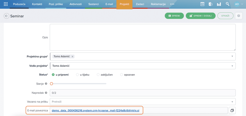 Parser na prilikama i projektima Parser na prilikama i projektima