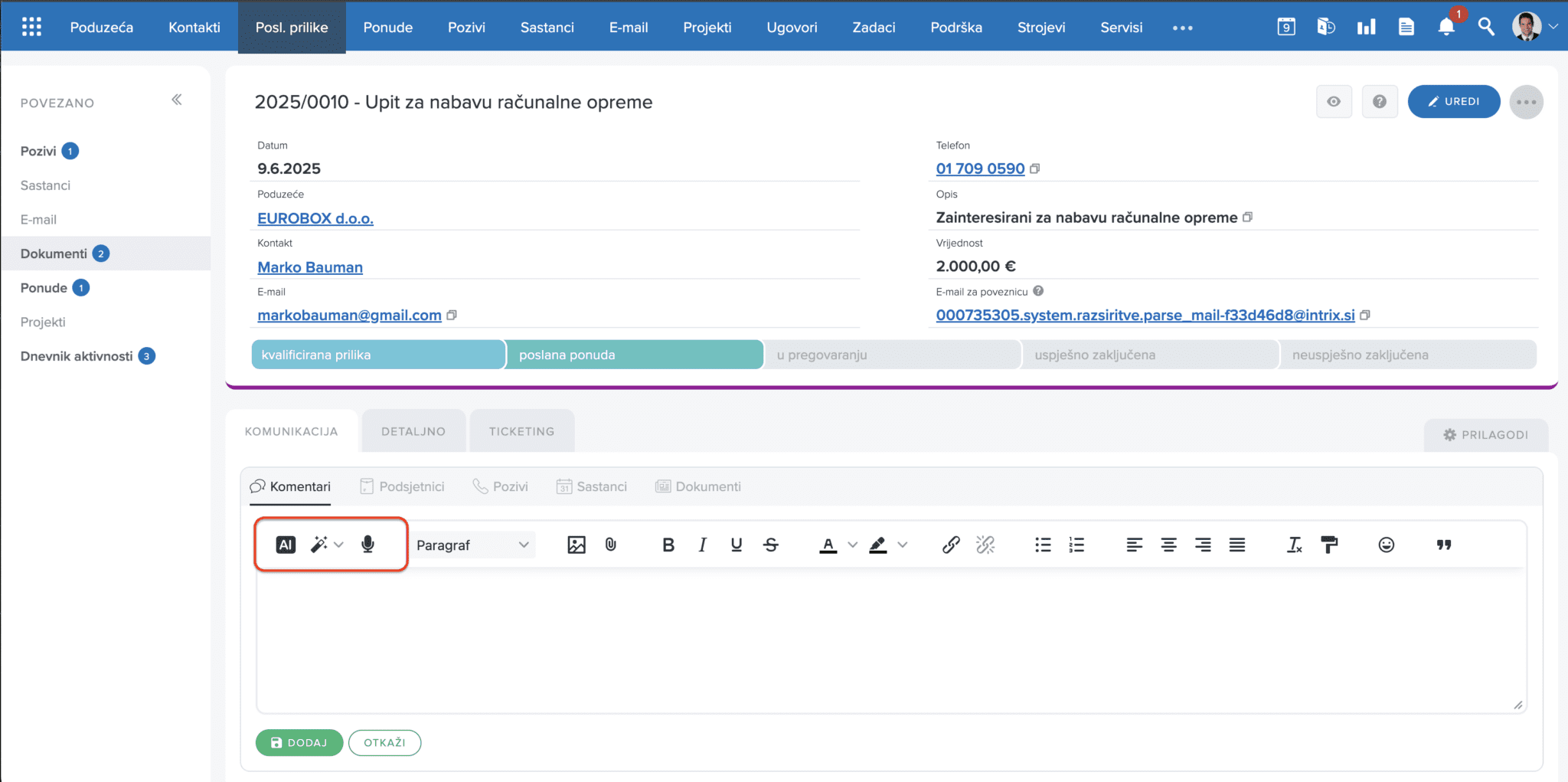 Umjetna inteligencija u Intrixu | INTRIX