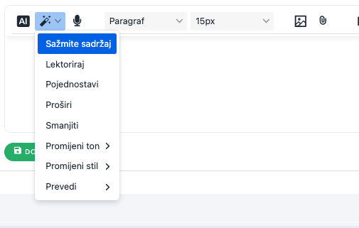 AI asistent u pisanju