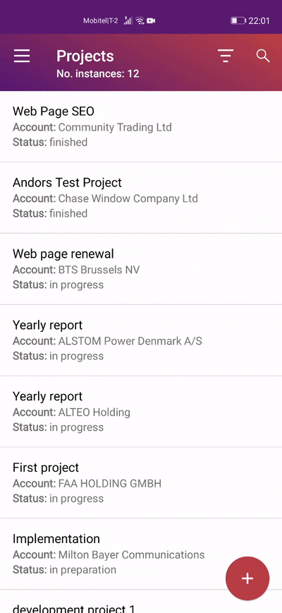 project-timespent mobile