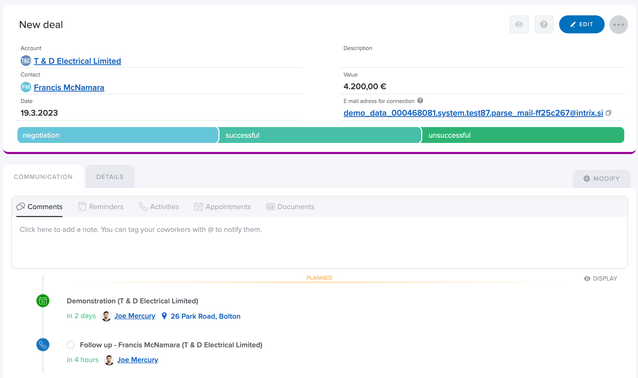 CRM Follow-up Activities CRM Follow-up Activities